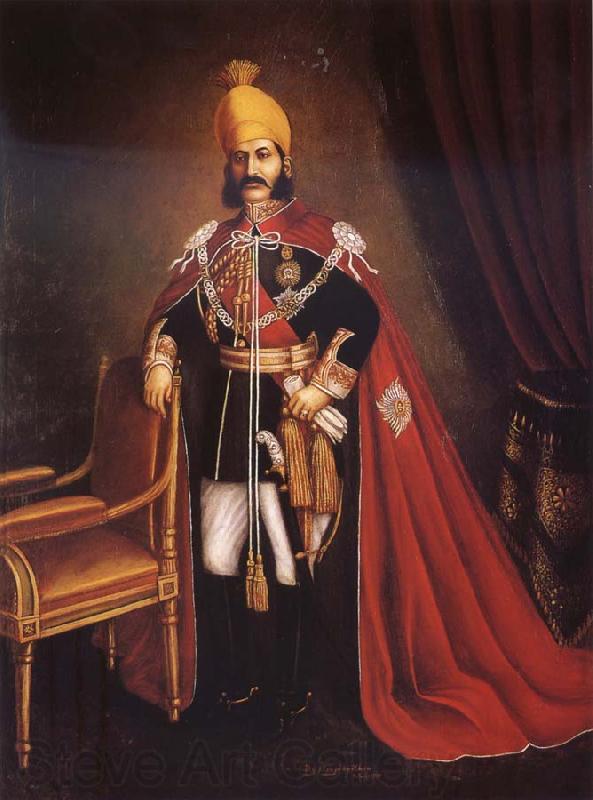 Maujdar Khan Hyderabad Nawab Sir Mahbub Ali Khan Bahadur Fateh Jung of Hyderabad and Berar Norge oil painting art